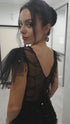 Evening gown Black seguin dress